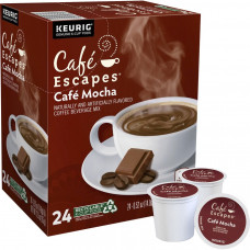 Cafe Escapes™ Single-Serve Coffee K-Cup®, Cafe Mocha, Carton Of 24