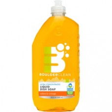Boulder Clean Dish Soap - Liquid - 28 fl oz (0.9 quart) - Valencia Orange Scent - 1 Each - Orange
