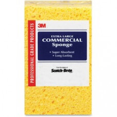 Scotch-Brite -Brite Extra Large Commercial Sponge - 24/Carton - Cellulose - Yellow