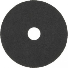 3M Black Stripper Pad 7200 - 5/Carton - Round x 10