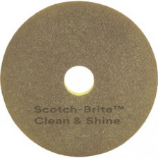 Scotch-Brite Clean & Shine Pad - 5/Carton - Round x 20