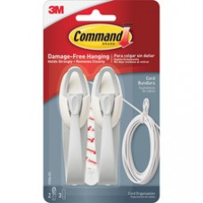Command Cord Bundlers - Cable Bundler - White - 2 Pack