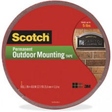 Scotch Exterior Weather-Resistant Double-Sided Tape with Red Liner - 1