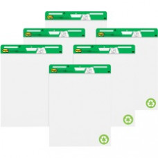Post-it® Flip Chart Pad - 30 Sheets - Plain - Stapled - 18.5lb Basis Weight 25