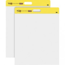 Post-it Self-Stick Easel Pads, 20 in x 23 in, White - 20 Sheets - Plain - Stapled - 18.50 lb Basis Weight - 20