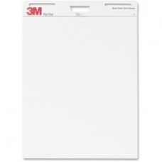 3M Flip Charts - 40 Sheets - Plain - Stapled - 18.50 lb Basis Weight - 25" x 30" - White Paper - Resist Bleed-through, Heavyweight - 2 / Carton