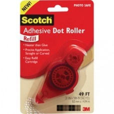 Scotch® Adhesive Dot Roller Refill - 8 oz - 1 Each - Clear