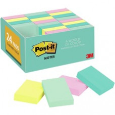 Post-it® Greener Notes Value Pack - Beachside Cafe Color Collection - 1.50