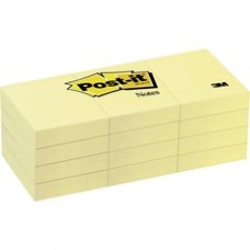 Post-it Notes, 1.5 in x 2 in, Canary Yellow - 100 - 1.50