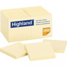 Highland Self-Sticking Note Pads - 2400 - 3