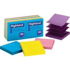 Highland Repositionable Bright Pop-up Notes - 1200 - 3