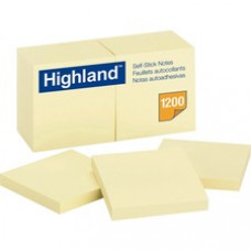 Highland Self-Sticking Note Pads - 1200 - 3