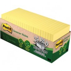 Post-it Greener Notes Cabinet Pack, 3 in x 3 in, Canary Yellow - 1800 - 3