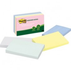 Post-it Greener Notes, 3 in x 5 in, Helsinki Color Collection - 500 - 3