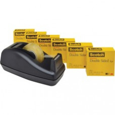 Scotch® Double Sided Tape with Deluxe Desktop Tape Dispenser, 1/2