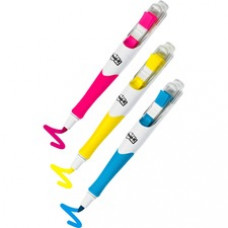 Post-it® Flags and Highlighter Pens - Yellow, Pink, Blue - 3 / Pack