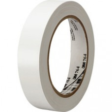 3M™ General Purpose Vinyl Tape 764 White - 1 in x 36 yd 5.0 mil - Polyvinyl Chloride (PVC) Backing - Rubber adhesive -Flexible, Removable, Residue-free - 1 Roll - White