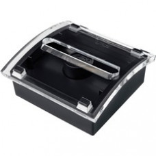 Post-it® Pop-up Notes Dispenser, 3"x 3", Black Base Clear Top - 3" x 3" - 100 Note Capacity - Black, Translucent