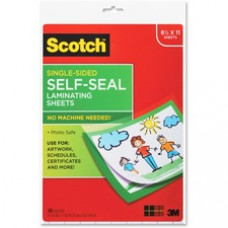 Scotch Self-Seal Laminating Pouches - Sheet Size Supported: Letter 8.50
