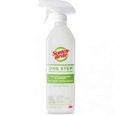 Scotch-Brite One Step Disinfectant & Cleaner - Spray - 28 fl oz (0.9 quart) - 6 / Carton - Clear
