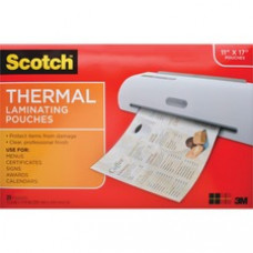 Scotch Thermal Laminator Menu Size Pouches - Sheet Size Supported: Menu - Laminating Pouch/Sheet Size: 11.40