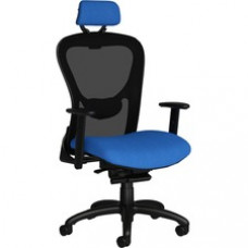 9 to 5 Seating Strata Task Chair - Black Fabric, Molded Foam Seat - Black Back - Aluminum Frame - Mid Back - 5-star Base - 1 Each