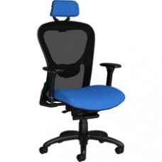 9 to 5 Seating Strata Task Chair - Silver Fabric, Molded Foam Seat - Black Back - Aluminum Frame - Mid Back - 5-star Base - 1 Each