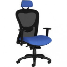 9 to 5 Seating Strata 1580 Task Chair - Mesh Back - High Back - 5-star Base - Dove - 1 Each