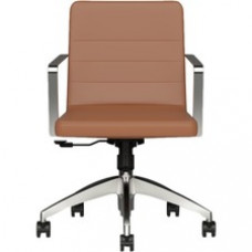 9 to 5 Seating Diddy 2450 Executive Chair - Mahogany Foam Seat - Mahogany Foam Back - 5-star Base - 1 Each