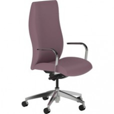9 to 5 Seating Acclaim 2780 Chair - Foam, Plush Seat - Foam, Plush Back - High Back - 5-star Base - White - 1 Each