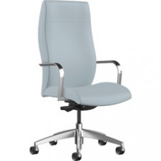 9 to 5 Seating Acclaim 2780 Chair - Foam, Plush Seat - Foam, Plush Back - High Back - 5-star Base - Taupe - 1 Each