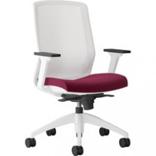 9 to 5 Seating Neo Task Chair - Cloud Foam, Fabric Seat - Gray Back - 5-star Base - 1 Each