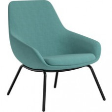 9 to 5 Seating 4-leg Lilly Lounge Chair - Cloud Fabric, Foam Seat - Cloud Fabric, Foam Back - Four-legged Base - 1 Each