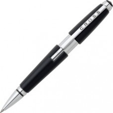Cross Edge Capless Slide Open Gel Ink Pen - 0.7 mm Pen Point Size - Refillable - Black Gel-based Ink - Black Resin Barrel - 1 / Each