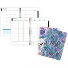 Five Star Artist Touch Planner - Small Size - Academic - Weekly, Monthly - 12 Month - July - June - 1 Week, 1 Month Double Page Layout - 8 1/2