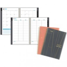 Five Star Style Planner - Small Size - Academic - Weekly, Monthly - 12 Month - July - June - 1 Week, 1 Month Double Page Layout - 8 1/2