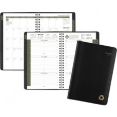 At-A-Glance 100% Recycled Weekly/Monthly Appointment Book - Julian Dates - Weekly - January 2024 - December 2024 - 8:00 AM to 5:00 PM - Hourly - 1 Week Double Page Layout - 4 7/8" x 8" Sheet Size - Desk Pad - 