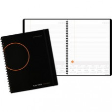 At-A-Glance Planning Notebook with Unruled Monthly Calendars - Julian Dates - Daily - 1 Year - 1 Day Single Page Layout - 9 1/4