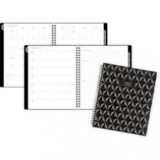 At-A-Glance Elevation Block Format Planner - Monthly, Weekly - 12 Month - January 2023 - December 2023 - 1 Month Double Page Layout - White Sheet - Twin Wire - Black - Paper, Plastic, Poly - Black - 8.8