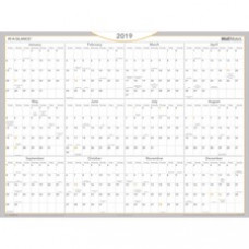 At-A-Glance WallMates Dry Erase, Self-Adhesive Yearly Wall Planner - Yearly - 1 Year - January - December - 18