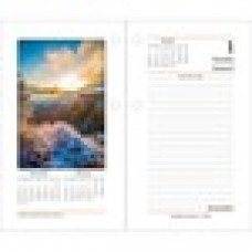 At-A-Glance Photographic Desk Calendar Refill - Julian Dates - Daily - January 2023 - December 2023 - 1 Day Double Page Layout - 3 1/2