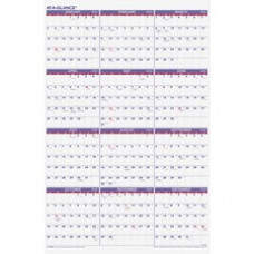 At-A-Glance Yearly Wall Calendar - Julian Dates - Yearly - 1 Year - January 2023 - December 2023 - 1 Year Single Page Layout - 24