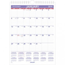 At-A-Glance Monthly Wall Calendar - Julian Dates - Monthly - 1 Year - January 2023 - December 2023 - 1 Month Single Page Layout - 8