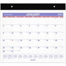 At-A-Glance Repositionable Wall Calendar - Monthly - 12 Month - January - December - 1 Month Single Page Layout - Multi - 15