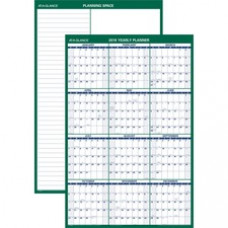At-A-Glance Reversible Wall Calendar - Yearly - 1 Year - January 2023 - December 2023 - 24