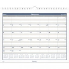 At-A-Glance Multi-Schedule Monthly Wall Calendar - Monthly - 12 Month - January - December - 1 Month Single Page Layout - Twin Wire - Multi - 15