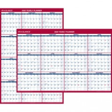 At-A-Glance Jumbo Erasable/Reversible Yearly Wall Planner - Yearly - 12 Month - January 2023 - December 2023 - 48