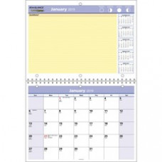 At-A-Glance QuickNotes Monthly Wall Calendar - Julian Dates - Monthly - 1 Year - January 2023 - December 2023 - 1 Month Single Page Layout 1 Month Double Page Layout - 11