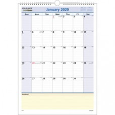 At-A-Glance QuickNotes Monthly Wall Calendar - Julian Dates - Monthly - 1 Year - January 2023 - December 2023 - 1 Month Single Page Layout - 12