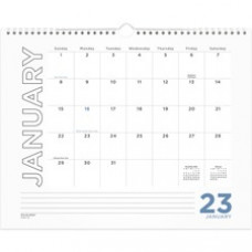 At-A-Glance Monthly Wall Calendar - Monthly - 12 Month - January - December - 1 Month Single Page Layout - 1.50
